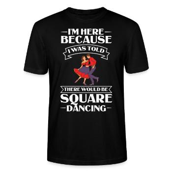 Square Dance Musik Caller Volkstanz Tänzer Usa - Stanley/Stella Unisex Bio-T-Shirt CRAFTER - Schwarz - Vorne - Alina (178cm) & Michal (187cm)