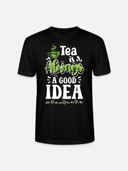 Teacup Grandma Green Tea - Stanley/Stella CRAFTER Unisex Organic T-Shirt - black