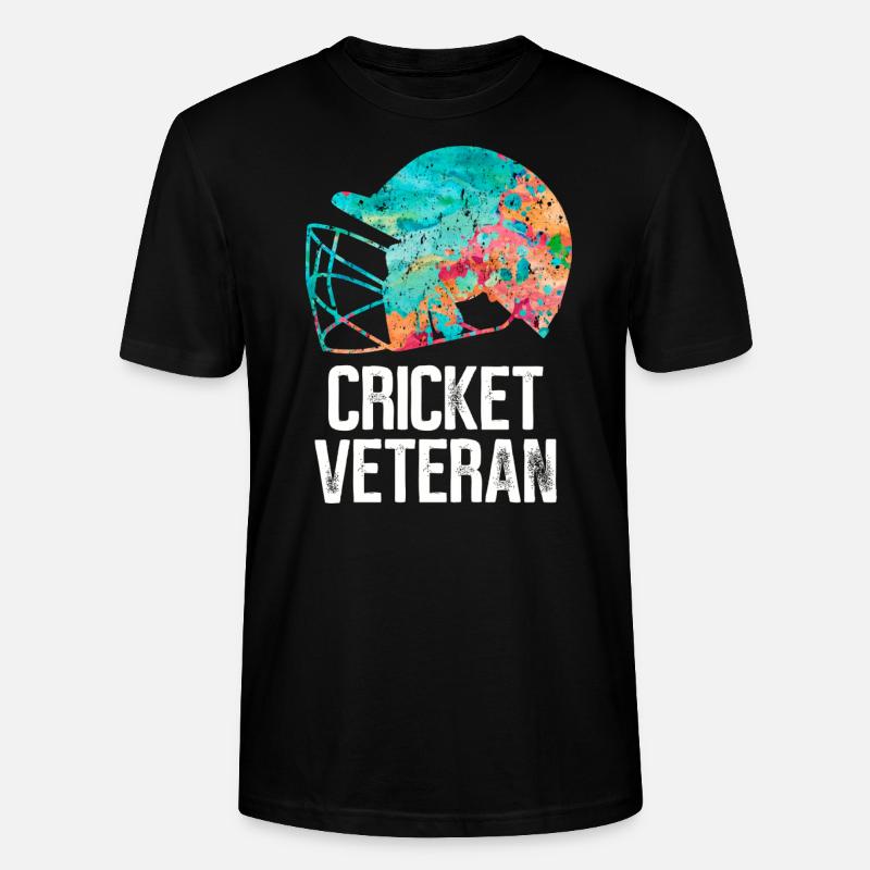 Cricket Veteran - Stanley/Stella Unisex Bio-T-Shirt CRAFTER - Schwarz