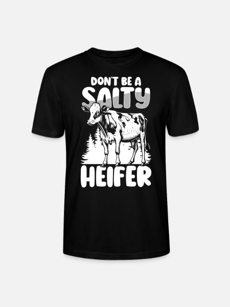Rind Muh Tierliebe - Stanley/Stella Unisex Bio-T-Shirt CRAFTER - Schwarz