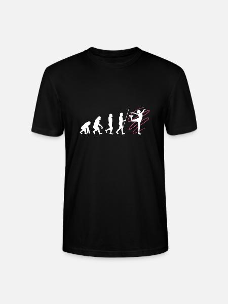 Eiskunstläuferin Evolution Eiskunstlaufen - Stanley/Stella Unisex Bio-T-Shirt CRAFTER - Schwarz