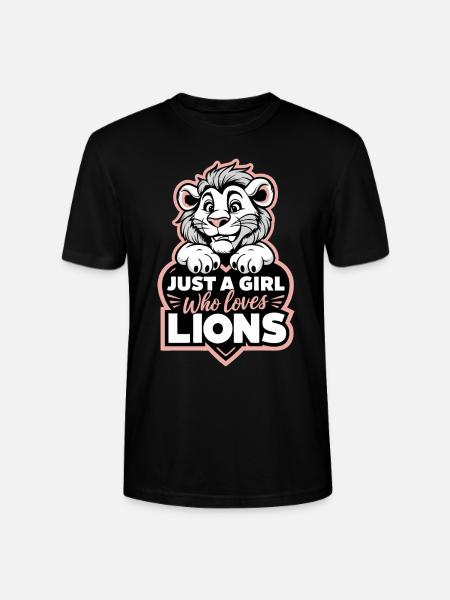 Lion Lion Animal Africa - Stanley/Stella CRAFTER Unisex Organic T-Shirt - black