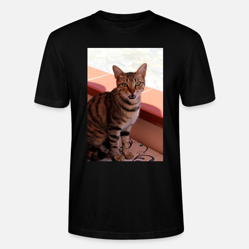 Katze, Kätzchen - Stanley/Stella Unisex Bio-T-Shirt CRAFTER - Schwarz