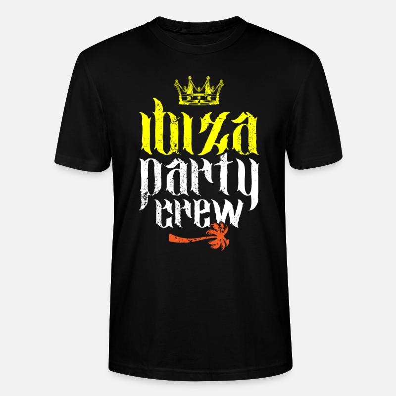 ibiza party crew sommer - Stanley/Stella Unisex Bio-T-Shirt CRAFTER - Schwarz