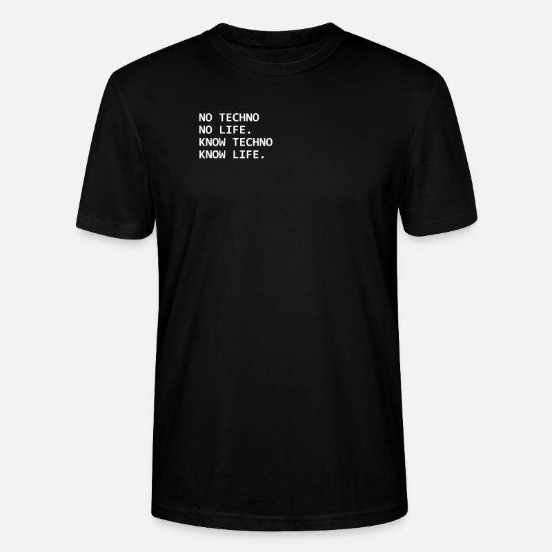 Know Techno - Stanley/Stella CRAFTER Unisex Organic T-Shirt - black