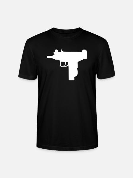 Waffe - Uzi - Stanley/Stella Unisex Bio-T-Shirt CRAFTER - Schwarz