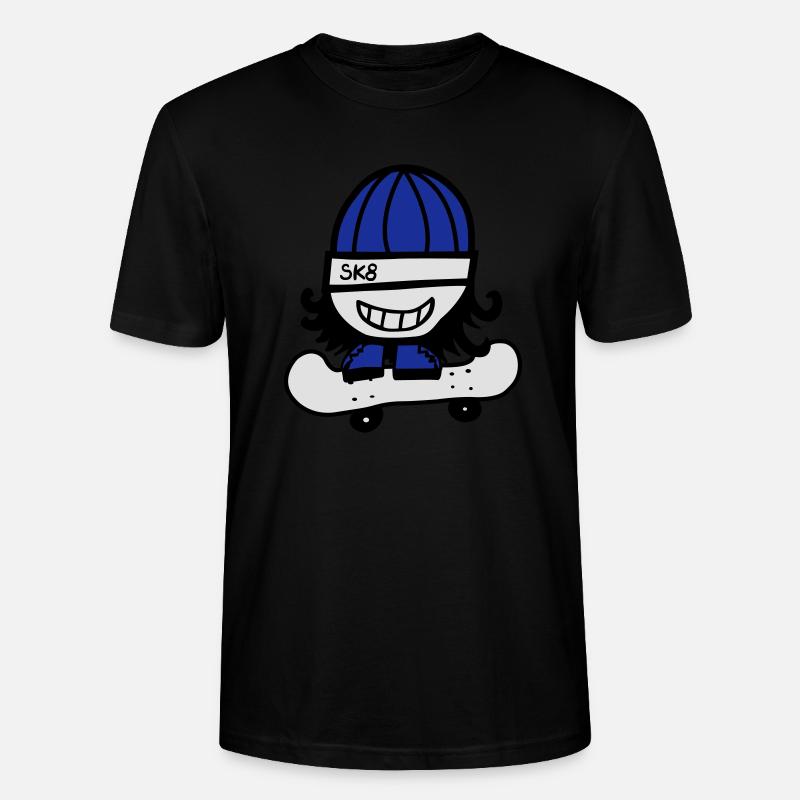 Skate comic de - Stanley/Stella Unisex Bio-T-Shirt CRAFTER - Schwarz