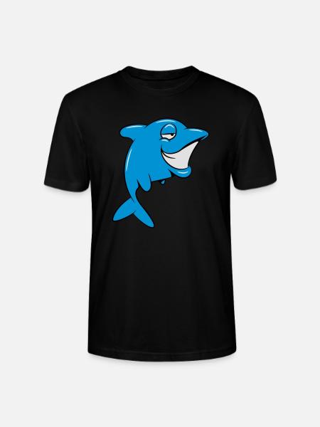 Delfin witty - Stanley/Stella CRAFTER Unisex Organic T-Shirt - black