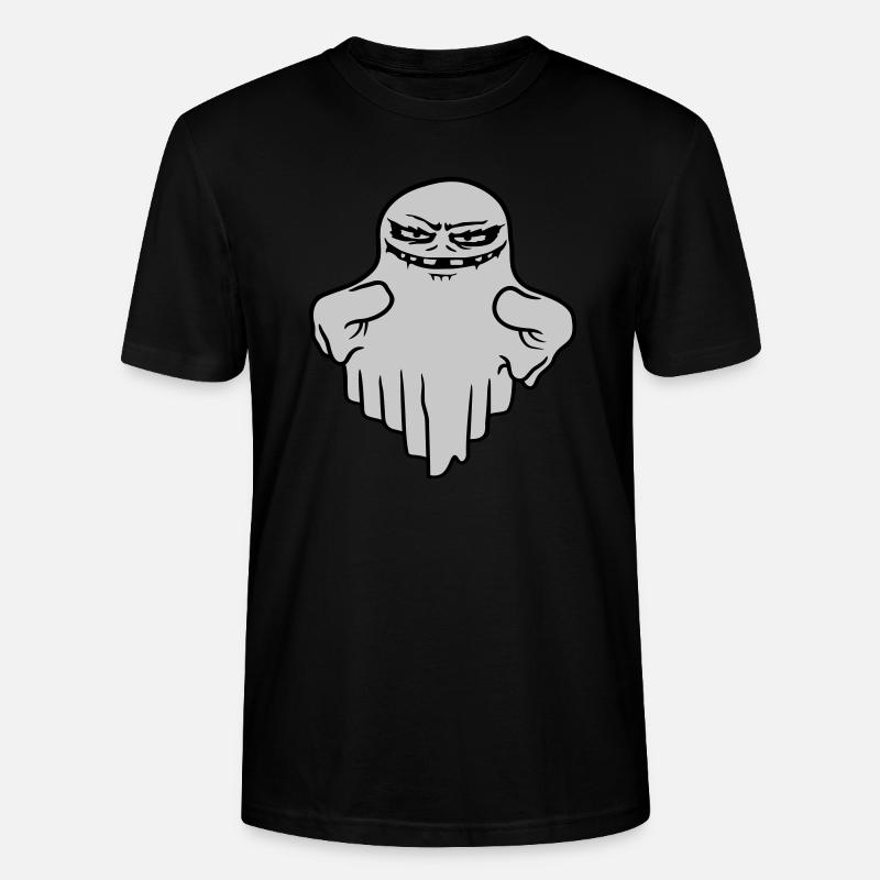 Böser schwebender Geist Comic - Stanley/Stella Unisex Bio-T-Shirt CRAFTER - Schwarz