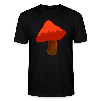 Pilzsammler und Hobbykoch - Stanley/Stella Unisex Bio-T-Shirt CRAFTER - Schwarz - Vorne - Alina (178cm) & Michal (187cm)