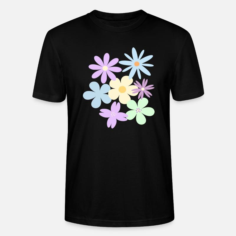 Blumen - Stanley/Stella Unisex Bio-T-Shirt CRAFTER - Schwarz