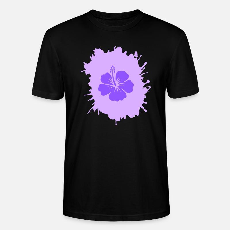 Taches d’hibiscus - T-shirt bio CRAFTER Stanley Stella Unisexe - noir