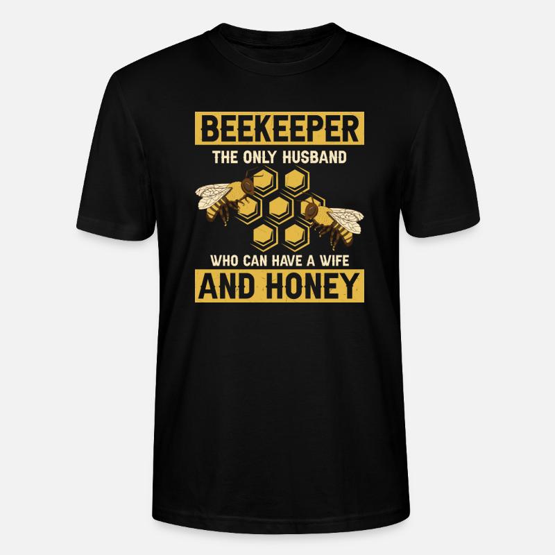 Beekeeper The Only Husband Beekeeper - Stanley/Stella Unisex Bio-T-Shirt CRAFTER - Schwarz