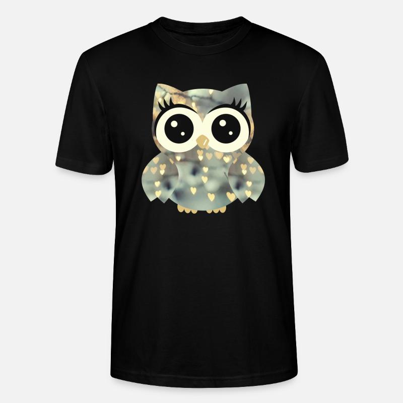 Eule_Glory - Stanley/Stella Unisex Bio-T-Shirt CRAFTER - Schwarz