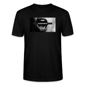 Es eskaliert eh - Party T-shirt - Stanley/Stella Unisex Bio-T-Shirt CRAFTER - Schwarz - Vorne - Alina (178cm) & Michal (187cm)