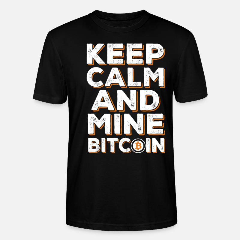 BITCOIN - Stanley/Stella Unisex Bio-T-Shirt CRAFTER - Schwarz