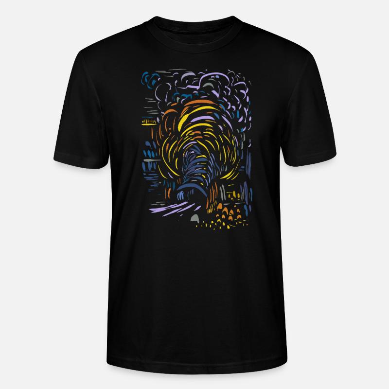Abstrait - T-shirt bio CRAFTER Stanley Stella Unisexe - noir