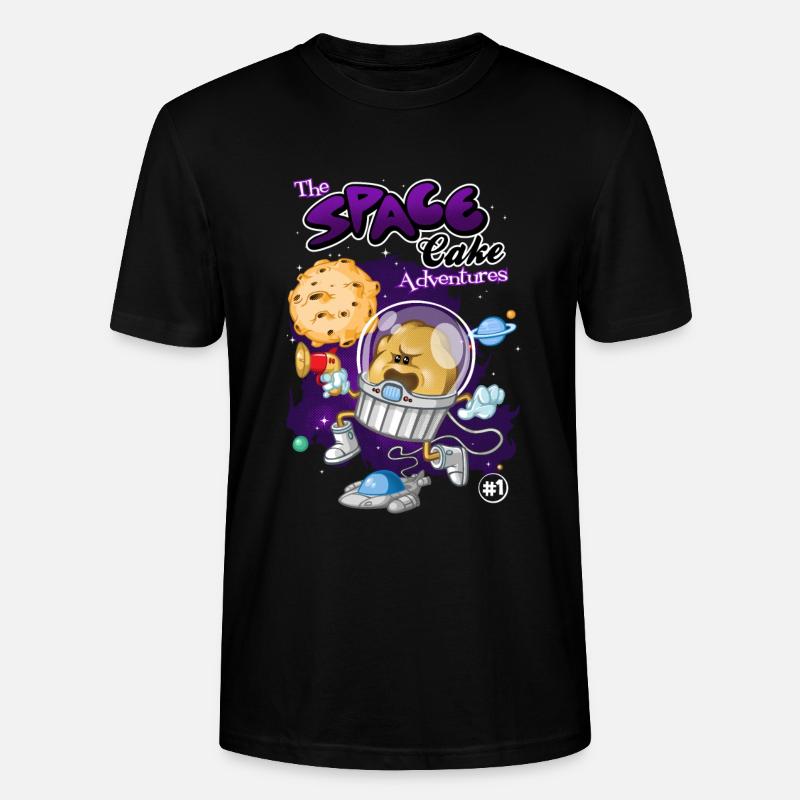 Space cake - T-shirt bio CRAFTER Stanley Stella Unisexe - noir