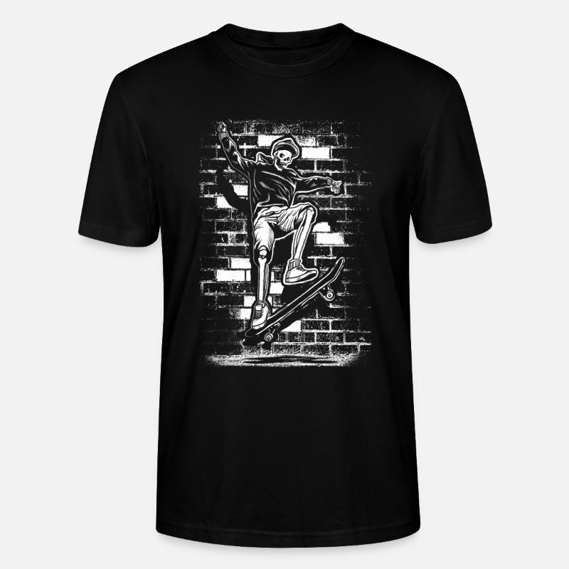 Skate | Skater | planche à roulette - T-shirt bio CRAFTER Stanley Stella Unisexe - noir