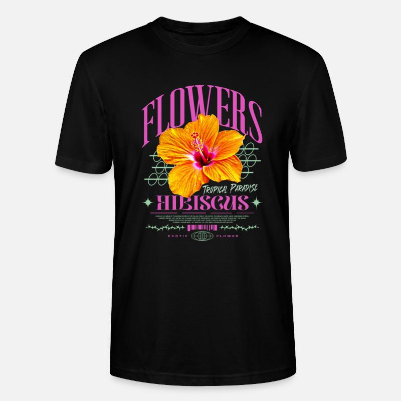 Fleur d’hibiscus Fleur d’hibiscus - T-shirt bio CRAFTER Stanley Stella Unisexe - noir
