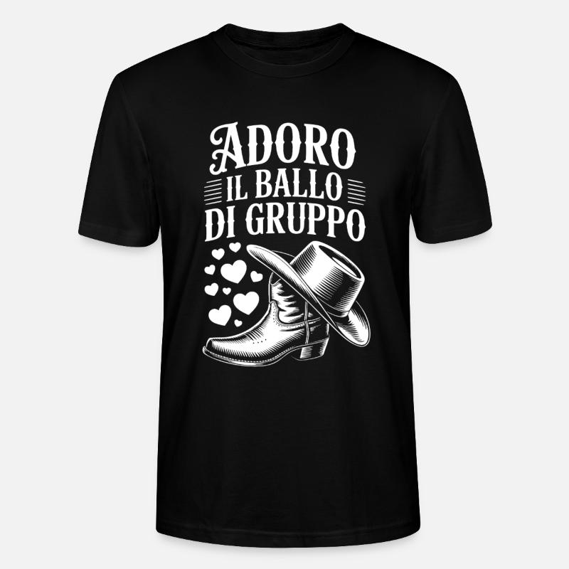 I love group dancing - Stanley/Stella CRAFTER Unisex Organic T-Shirt - black