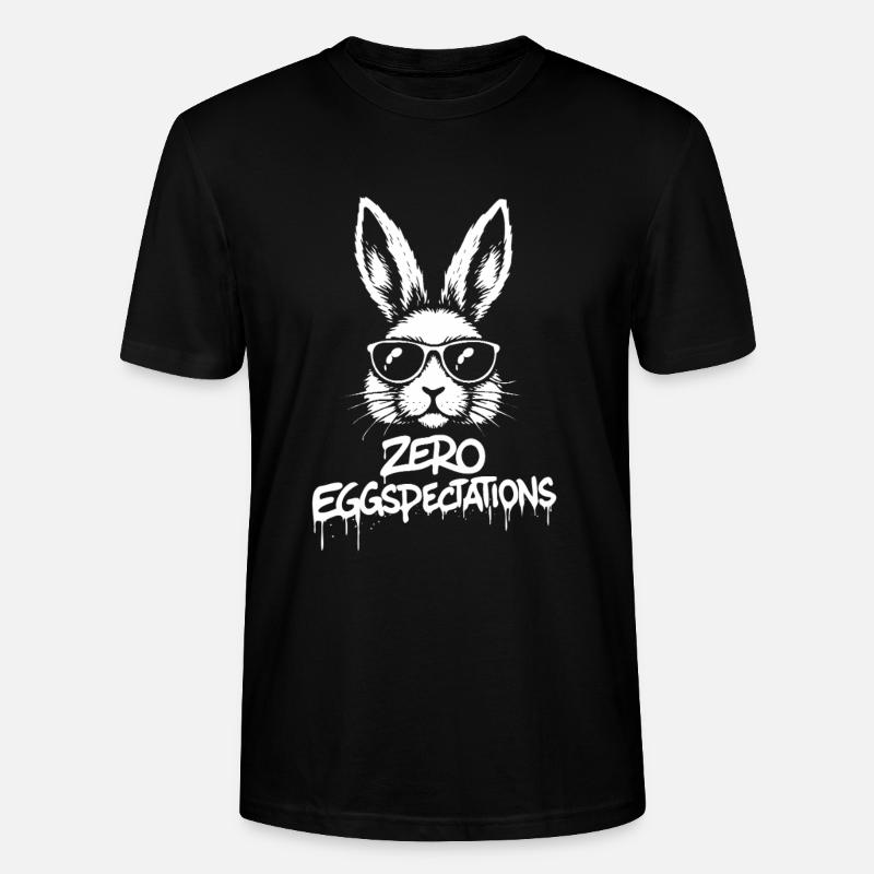 Zero Eggspectations - Stanley/Stella Unisex Bio-T-Shirt CRAFTER - Schwarz