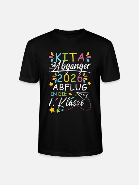 Kita Abgänger 2026 - Stanley/Stella Unisex Bio-T-Shirt CRAFTER - Schwarz
