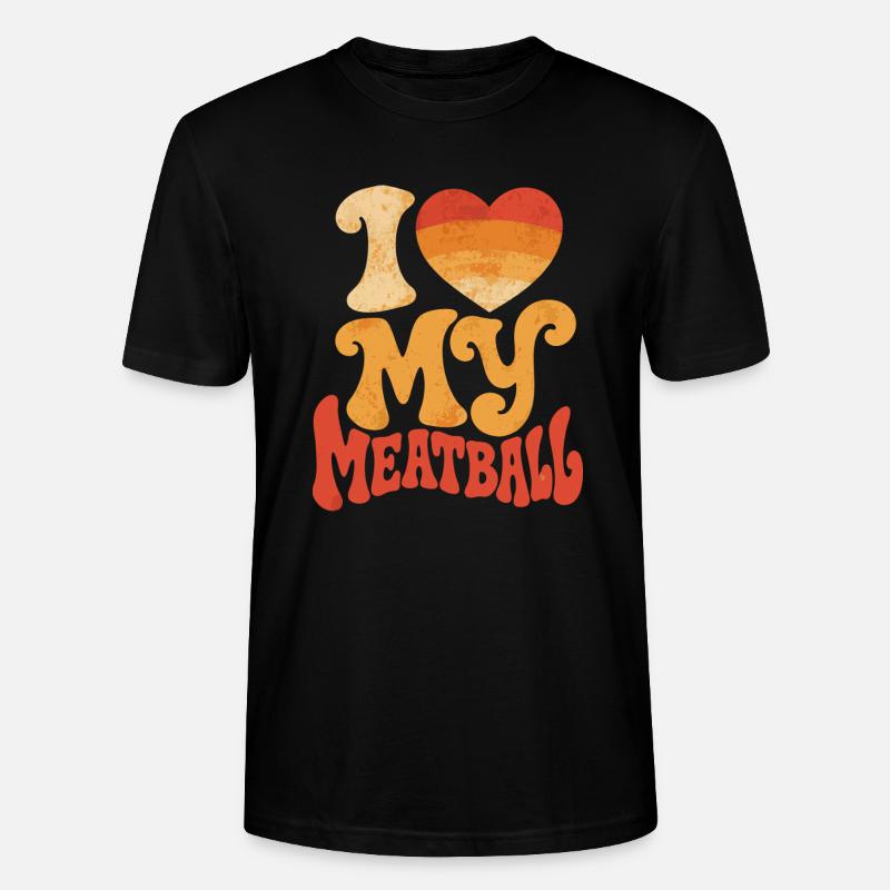 J'adore ma boulette : Humour Gourmand - T-shirt bio CRAFTER Stanley Stella Unisexe - noir