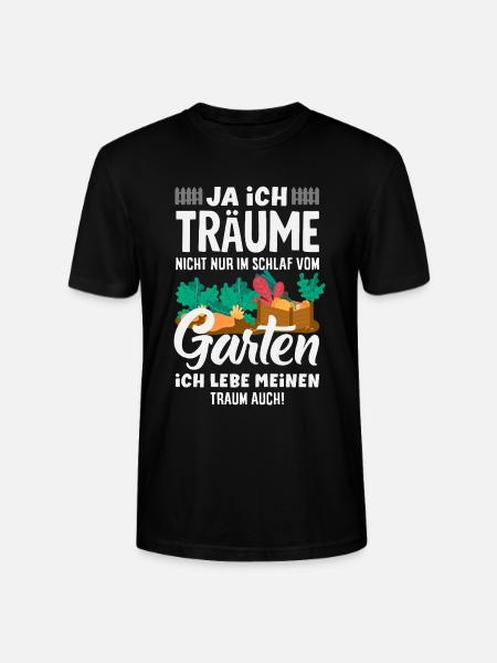 Ich Träume Vom Garten - Stanley/Stella Unisex Bio-T-Shirt CRAFTER - Schwarz