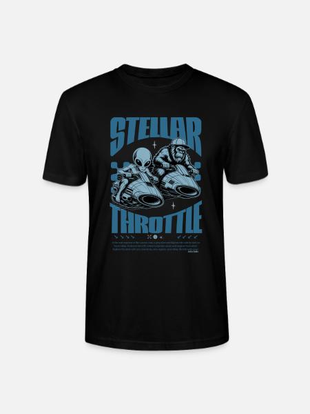 Bigfoot Alien Stellar Throttle Design - Stanley/Stella Unisex Bio-T-Shirt CRAFTER - Schwarz