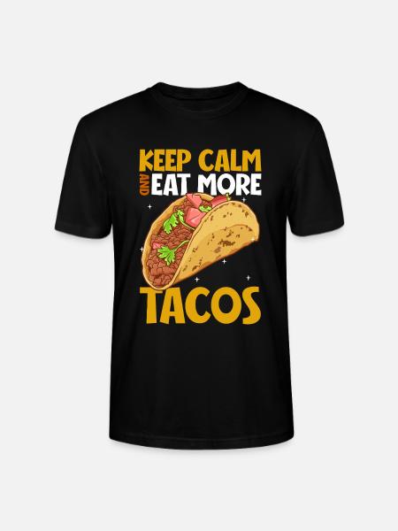 Keep Calm - Taco - Stanley/Stella Unisex Bio-T-Shirt CRAFTER - Schwarz