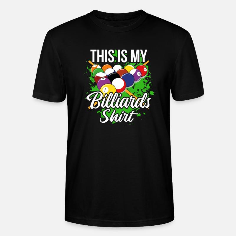 Billard - T-shirt bio CRAFTER Stanley Stella Unisexe - noir