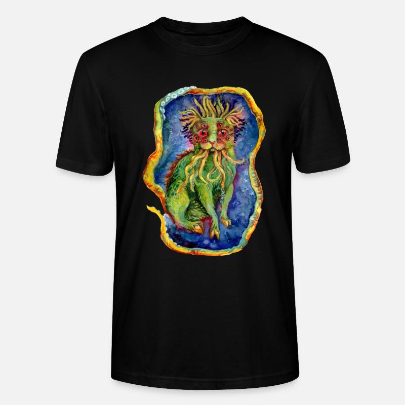 Cathulhu - Stanley/Stella Unisex Bio-T-Shirt CRAFTER - Schwarz