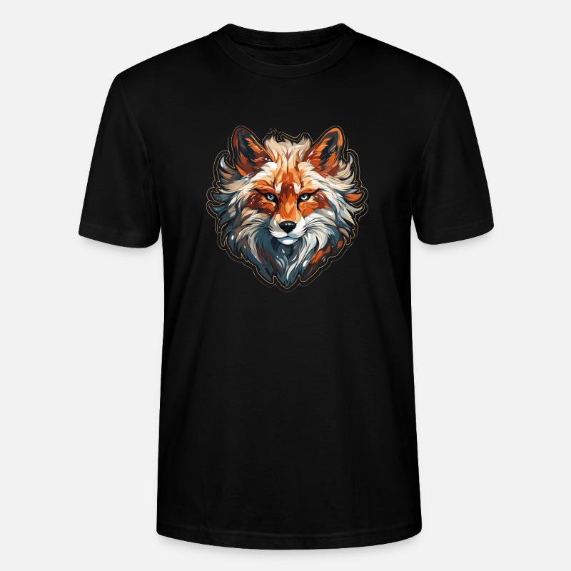 Fuchs - Illustration - Stanley/Stella Unisex Bio-T-Shirt CRAFTER - Schwarz