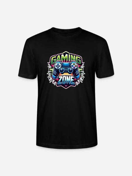 Gaming Zone - Controller Illustration - Stanley/Stella CRAFTER Unisex Organic T-Shirt - black