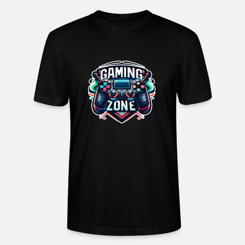Gaming Zone - Controller Illustration - Stanley/Stella Unisex Bio-T-Shirt CRAFTER - Schwarz