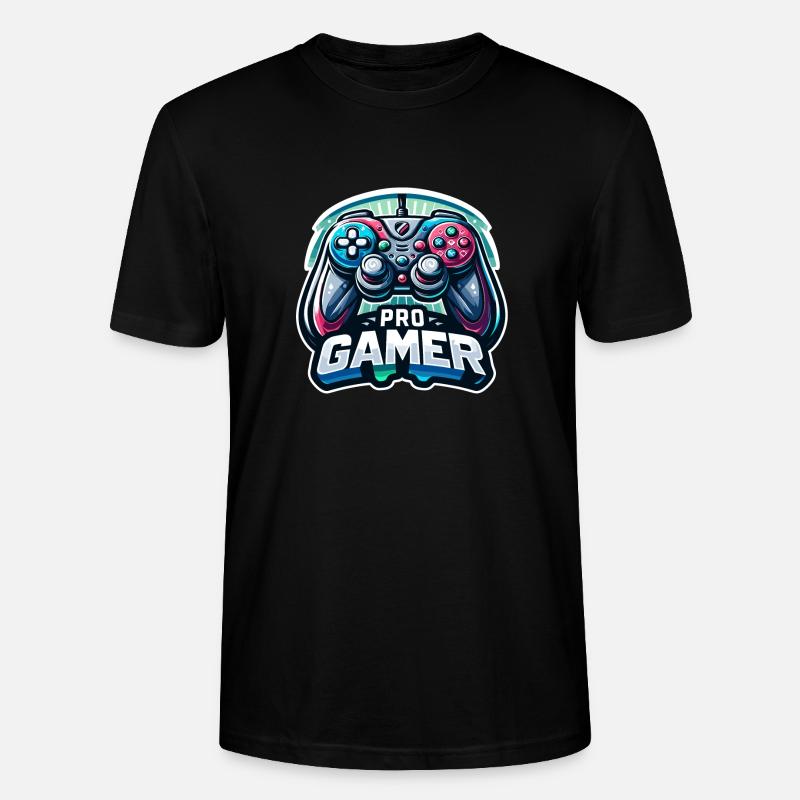 Pro Gamer - Controller Illustration - Stanley/Stella Unisex Bio-T-Shirt CRAFTER - Schwarz