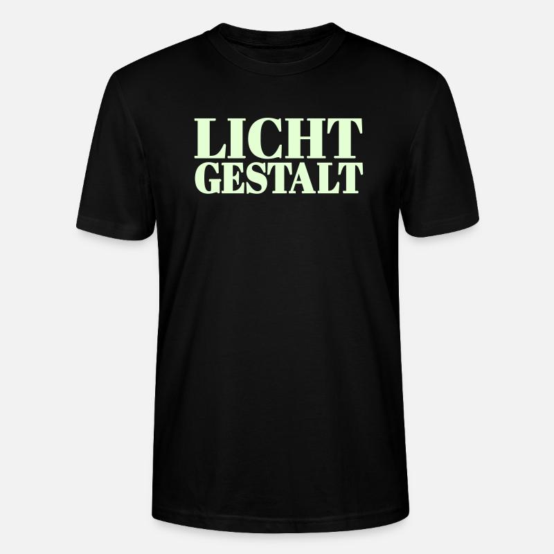 Lichtgestalt - Farbwechsel - Stanley/Stella Unisex Bio-T-Shirt CRAFTER - Schwarz