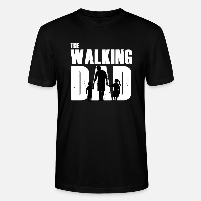 papa qui marche - T-shirt bio CRAFTER Stanley Stella Unisexe - noir