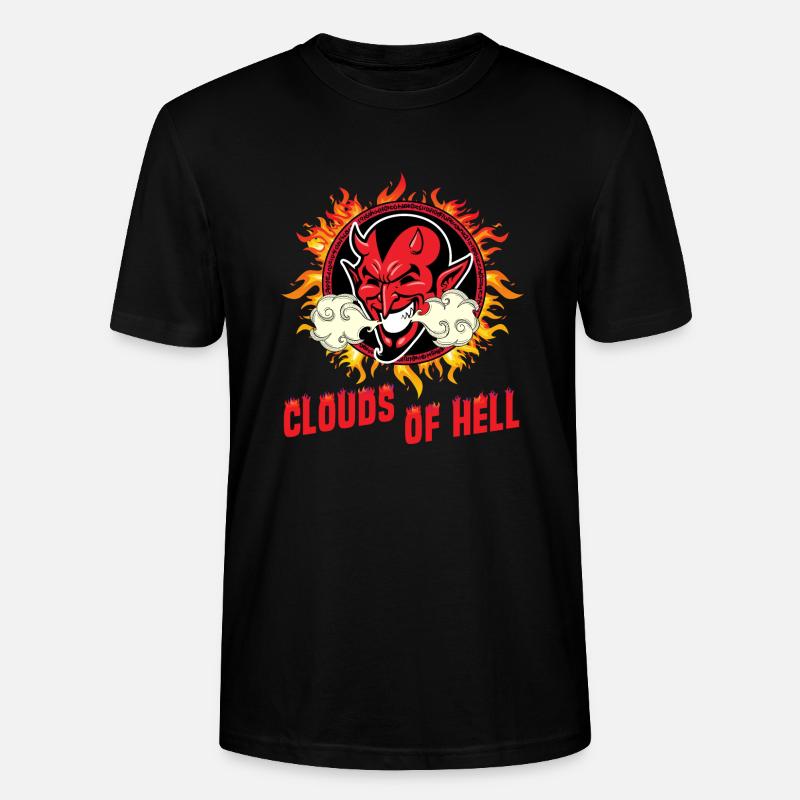 Vaping Devil - Clouds Of Hell - Stanley/Stella Unisex Bio-T-Shirt CRAFTER - Schwarz