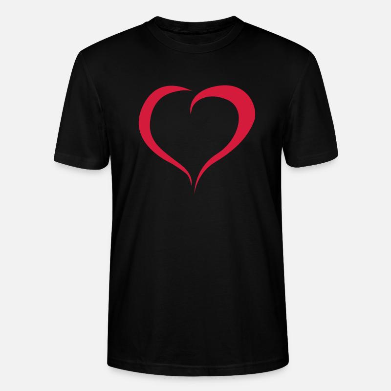 herz - Stanley/Stella Unisex Bio-T-Shirt CRAFTER - Schwarz