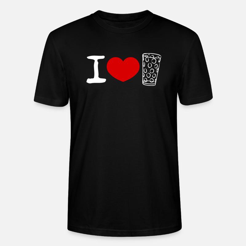 I love Dubbe - Stanley/Stella Unisex Bio-T-Shirt CRAFTER - Schwarz