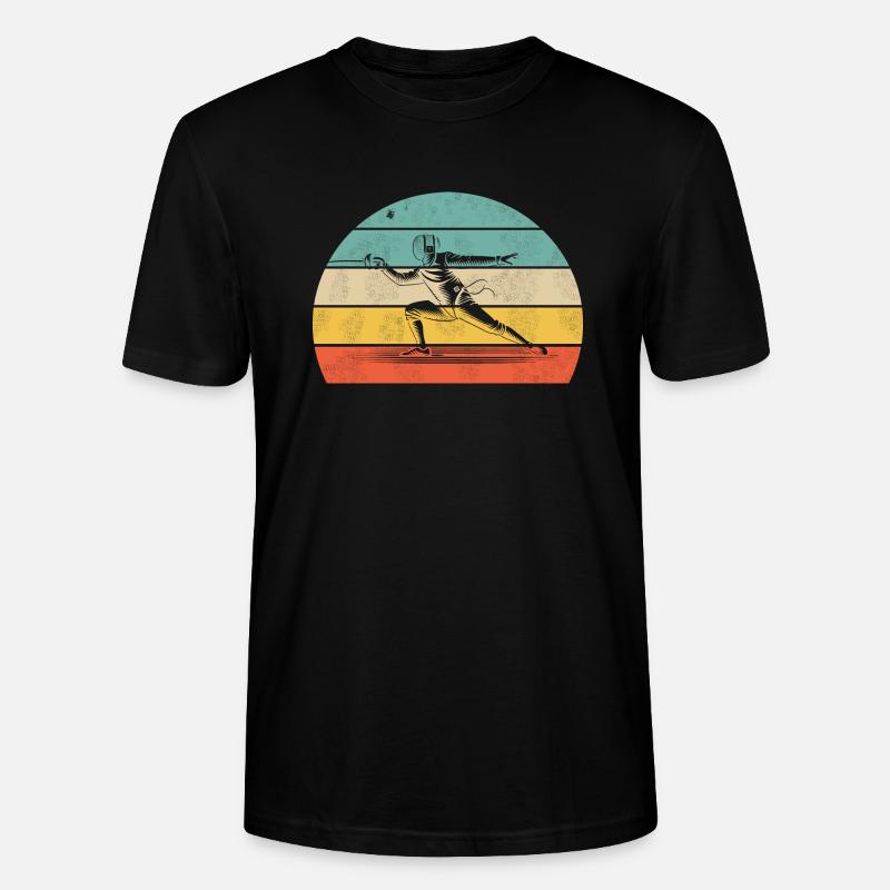 Fechten Duell - Stanley/Stella Unisex Bio-T-Shirt CRAFTER - Schwarz