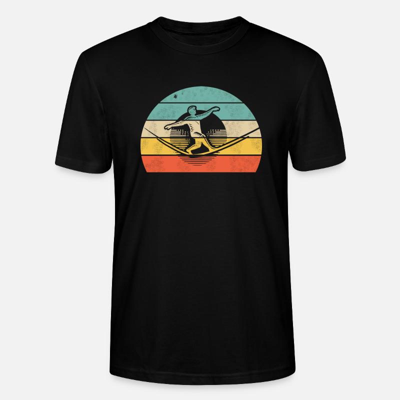 Slacklining Balance - Stanley/Stella Unisex Bio-T-Shirt CRAFTER - Schwarz