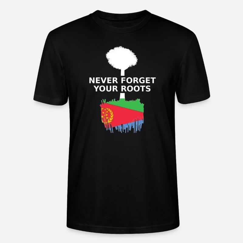 Eritrea Roots - Stanley/Stella Unisex Bio-T-Shirt CRAFTER - Schwarz