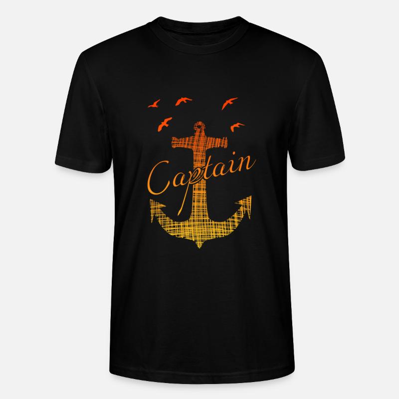 Captain Anker - Stanley/Stella Unisex Bio-T-Shirt CRAFTER - Schwarz