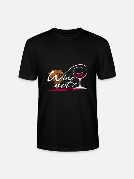 Wine not - Stanley/Stella CRAFTER Unisex Organic T-Shirt - black