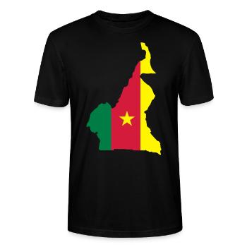 Cameroon - Stanley/Stella CRAFTER Unisex Organic T-Shirt - black - Front - Alina (178cm) & Michal (187cm)