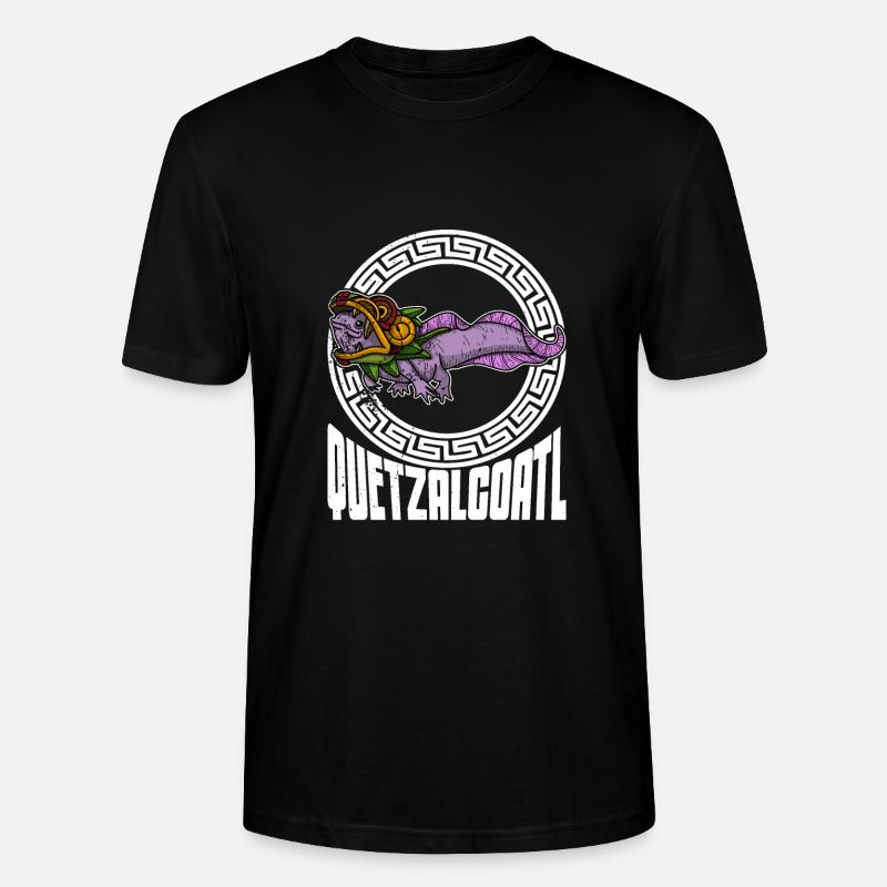 Quetzalcoatl Axolotl Mexique Divinité Aztèque - T-shirt bio CRAFTER Stanley Stella Unisexe - noir