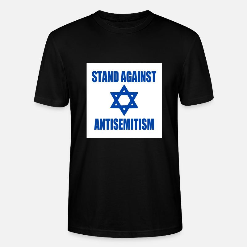 stand against antisemitism - T-shirt bio CRAFTER Stanley Stella Unisexe - noir